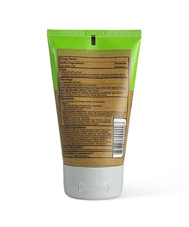 Raw Elements Face and Body Mineral Sunscreen SPF 30+ - 95% Organic, Water Resistant, Reef Safe, Cruelty Free - 3oz Bio-Resin Tube, Moisturizing Formula - All Ages Safe - Buy Online on GoSupps.com