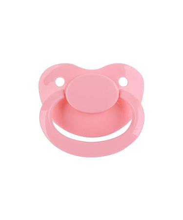 Littletude Pink Adult Sized Pacifier Dummy for Adult Babies  Large Handle  Big Shield  Pastel Pink