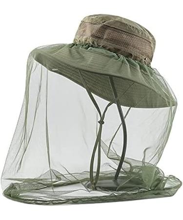 Sonnenhut Angler Hat with Mosquito Net | Fly Protection Beekeeping & Camping | Camouflage Fishing Hat 54-59 cm - Green - Buy Online on GoSupps.com