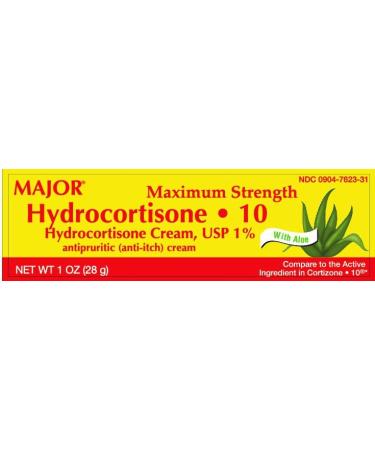 3 Pack Major Hydrocortisone 1% Cream with Aloe - 28g (UPC 309047623310) - Buy Online on GoSupps.com