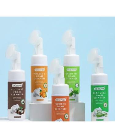 Exfoliating Foaming Face Wash With Vitamin C and Salicylic Acid | For Deep Cleansing | Herbal Cruelty-Free & Organic | For All Types Of Skin | Skin Repair Cleanser (Green Tea)