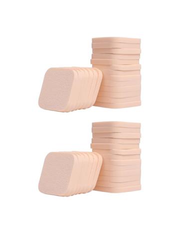 AUklOPVZZ 40pieces Washable Powder Puff For Liquid Makeup Round Face Paint Sponge Reusable Up Pads Wide Applications Makeup Sponge