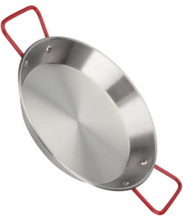 Alipis 2pcs Non-Stick Paella Pan Baking Dish with Lid Stainless Steel Skillet Frying Pan with Egg Pasta Kitchen Gadget Chinese Wok Pan Steel Cook Pan Mini Wok Fried Chicken Plate Outdoor 20*16CMx2pcs Silverx2pcs - Buy Online on GoSupps.com