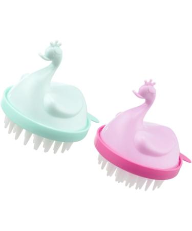 Ultechnovo 6 STK Massage Shampoo Comb - Soft Scalp Cleaner & Hair Washer Brush for Kids - TPE Head Massager for Ultimate Hair Care - Buy Online on GoSupps.com