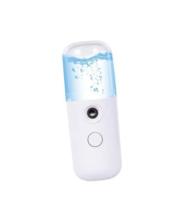 PartyKindom 1Pc Portable Mini Nano Mist Sprayer Facial Humidifier for Skin Moisturizing with Essential Oil Compatibility Compact Handheld Air Moistener for Indoor Use