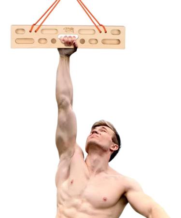 LA KEN DU Portable Hangboard - Wooden Fingerboard for Rock Climbing | Solid Beech Finger Strengthener - Buy Online on GoSupps.com