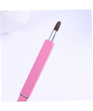 FOMIYES 2pcs Mini Lipsticks Travel Brush - Dual-Ended Lipstick & Lip Gloss Applicator - Portable Telescopic Beauty Tool in Pink - Buy Online on GoSupps.com