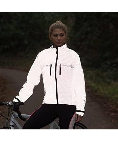 Proviz Women's Reflect 360+ Jacket - Silver-Grey | High Visibility Waterproof Ideal for Cycling & Running | International Shipping Available - Buy Online on GoSupps.com