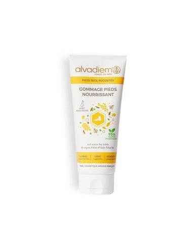 ALVADIEM NOURISHING FOOT SCRUB with organic acacia honey - Dry, rough feet - Made in FR