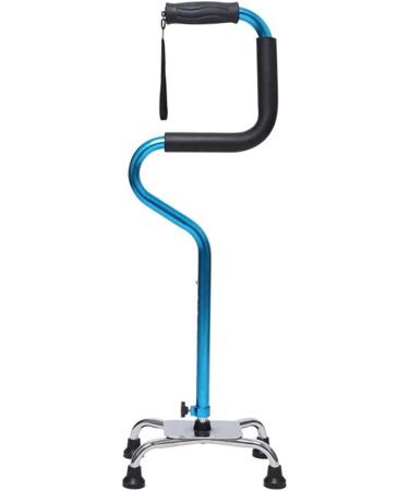 Portable Old Four-Foot Walker Non-Slip Blue/Silver Old Multi-Function Crutches Non-Slip Walking Stick with Hospital Interesting - Buy Online on GoSupps.com