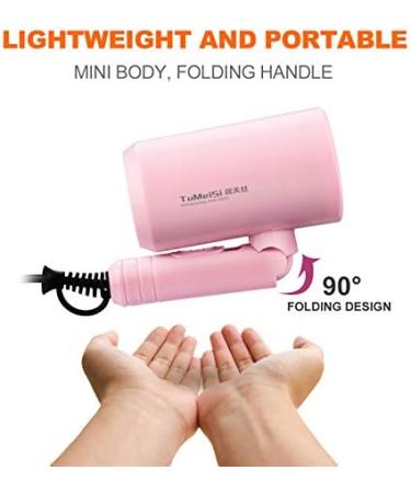 1200W Mini Foldable Hair Dryer Negative Ionic Powerful Wind Cold/Hot Blow Dryer Powerful Hairdryer For Salon Hairdressing 50 - Buy Online on GoSupps.com