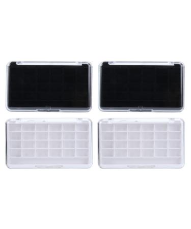 Lurrose 4 Series Box empty eyeshadow box Storage container for eyeshadow powder eyeshadow powder made of plastic eyeshadow case of empty crotcher make-up organizer compartment built pallette pp
