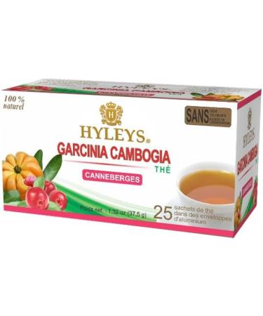 Hyleys Garcinia Cambogia Tea with Cranberry Flavor 25 tea bags 1.32oz. (37.5g) - Buy Online on GoSupps.com