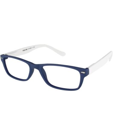 I NEED YOU Reading Glasses +1.00 Diopters - Stylish Blue-White Prescription Glasses for Clear Vision - Buy Online on GoSupps.com