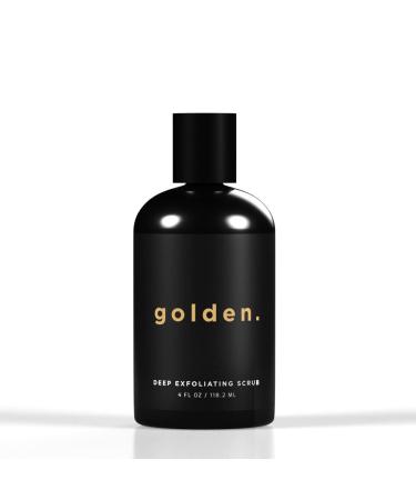 Golden Grooming Co. Exfoliating Face Scrub for Men - Deep Cleansing Facial Cleanser w/Coconut Oil & Aloe Vera - Exfoliating Face Wash for Men - Face Scrub for Oily & Dry Skin - For All Skin Types-4oz