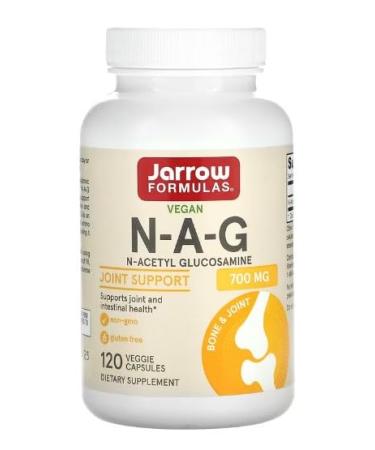 Jarrow Formulas N-A-G (N-Acetyl-D-Glucosamine) 500mg - 120 Vcaps - Superior Joint and Digestive Support