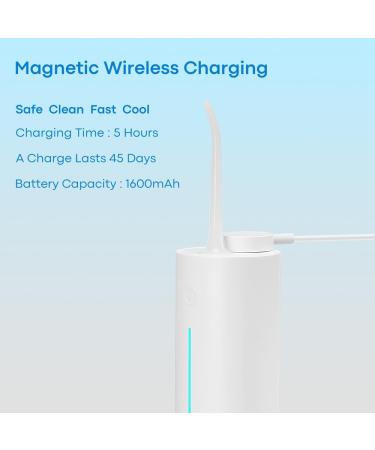 Bigsmile Cordless Water Flosser Powerful Oral Irrigator for Healthy Gums Braces and Bad Breath - Portable & White - Buy Online on GoSupps.com