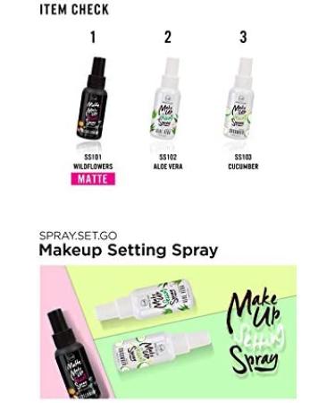 J.Cat Beauty Matte Setting Spray SS101 Wildflowers - 2.8 fl oz | Long-Lasting Make Up - Buy Online on GoSupps.com