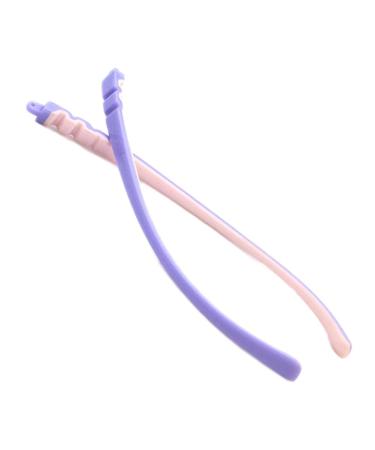 Glassen leg ear iron holder handle 1 pair of silicone glasses for children arms accessories glasses replacement bars universal repair parts purple