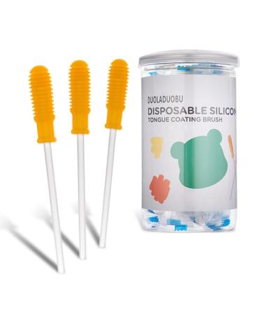 Baby Tongue Cleaner Newborn Toothbrush - 30 Pcs Disposable Silicone Infant Oral Cleaner for Tongs  Gum  Toddler Cleaning Teeth Brush for Milk Build Up  Thrush Mouth Treatment 0-36 Months Must Haves