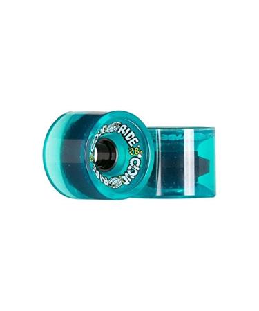 Cloud Ride! Wheels Cruiser 69mm 78A Longboard Wheels Clear Turquoise