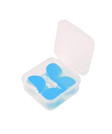 2/4/6Pcs/pack Ear Plugs for Sleeping Swimming Ear Protection Waterproof Earplugs Soft Silicone Mud Best Ear Plug Noise Reduction (Color : Blue 2 Pairs)