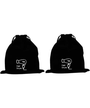 Healeved 10 Pcs Velvet Bag Travel Makeup Bag Blow Dryer Bag Hair Dryer Travel Bag Hairdryer Bag Flannel 30.00X26.00X0.50CMx5pcs Blackx5pcs - Buy Online on GoSupps.com