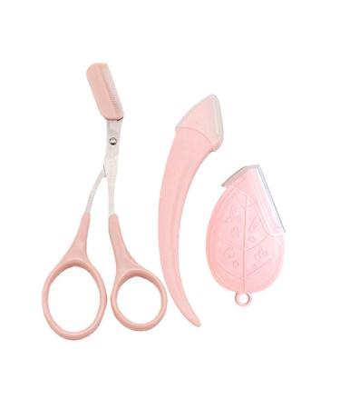 Yxrrving eyebrow trim eyebrow face razor for women professional eyebrow scissors accessories scrimmer brow trimmer with d4u0 comb