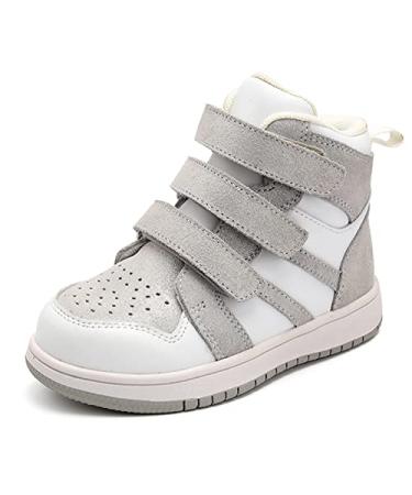 Orthopedic Shoes for Kids and Toddlers Arch and Ankle Support Boots for Girls & Boys to Correct Foot Problems Anti-Slip Soles 6.5 Toddler Grey 2