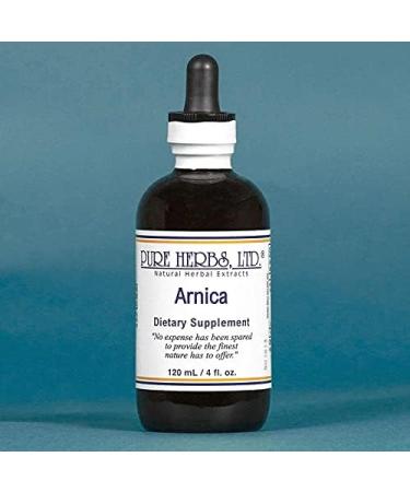 Pure Herbs Ltd. Arnica Oil (4 oz.) - Soothing Relief for Pain and Inflammation - Buy Online on GoSupps.com
