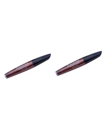 FOMIYES 2pcs Eyeliner Liquid Makeup Liner Liner Glitter Eyeliner Sequins 1 count (Pack of 1) Brownx2pcs