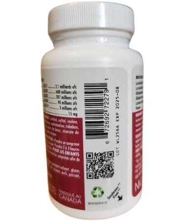 Probaclac chewable probiotics for kids ages 3. Each chewable tablet contains 3 billion active cells Multi-strain probiotic and lactic ferment complex (6 strains) (40) - Buy Online on GoSupps.com