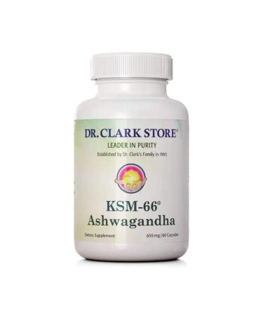 Dr Clark Store Ashwagandha Supplement 650mg, 60 Capsules, Supports Everyday Wellbeing, Energy & Mood Balance