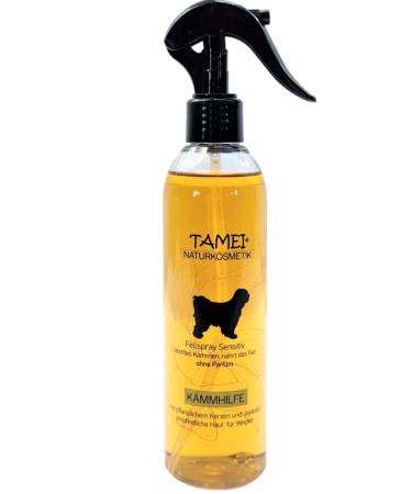 TAMEI BIO Fellspray for combing aid and care for sensitive dogs and puppies - of course biologically - 250ml (sensitive without fragrance) - vegan - fur smooth vitalizing and build -up