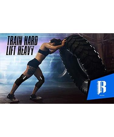RIMSports Knee Wraps for Weightlifting & Squats - Ideal Elastic Support for Men and Women - 80 inches Black - Buy Online on GoSupps.com