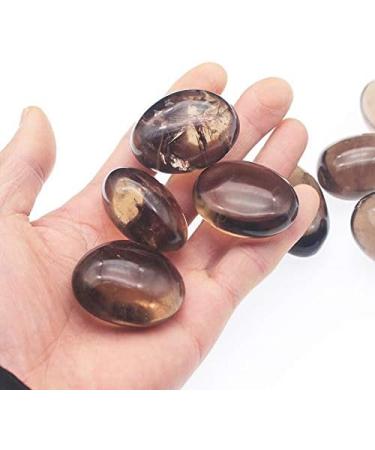 1pc Natural Smoky Quartz Tumbled Stone Crystal Polished Minerals Palm Stone for Party Gift Decoration Full of Texture - Buy Online on GoSupps.com