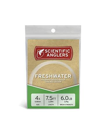 Scientific Anglers Freshwater Nylon Leaders 7.5" 3 Pack 4X - 3 Pack