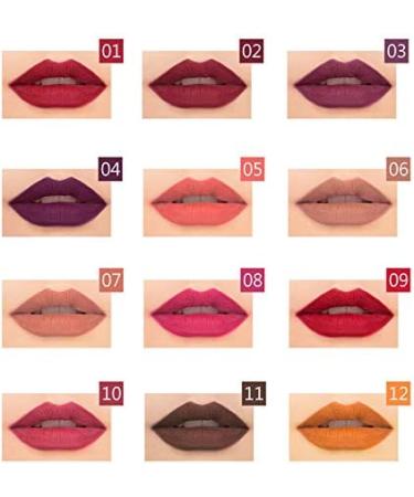 Beteligir Matte Lip Liner Pencil Set - 12 Assorted Colors | Waterproof & Long-Lasting Velvet Lip Liners - Natural Lip Makeup - Buy Online on GoSupps.com