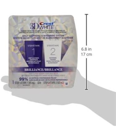 Crest 3D White Brilliance Toothpaste and Whitening Gel 2 Step System - 85 ml and 63 ml Tubes packaging may vary - Buy Online on GoSupps.com