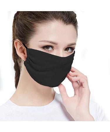 Delafino Face Mask - Black Travel Size - Lightweight & Easy to Breath Medium