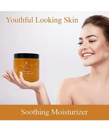 LAB Foot & Body Sugar Scrub - Deep Exfoliating & Moisturizing for Ultra Hydration | Orange (20oz) | International Shipping Available - Buy Online on GoSupps.com
