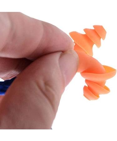 Binifub 100 Pairs Individually Wrapped Soft Silicone Corded Ear Plugs Reusable Hearing Protection Rubber Earplugs - Buy Online on GoSupps.com