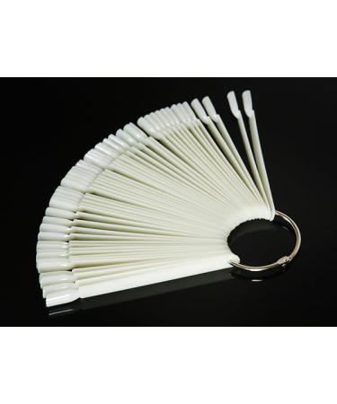 50 Nail Tips Display Set | Nail Swatches with Iron Ring | Perfect for Beginners & Nail Salons | Nail Art Praxis Tool for Accurate Display - Buy Online on GoSupps.com