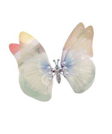 hgnxa Shaking Butterfly-Nymph Headwear with Pearls Adorns Hair Clip Photo Props Women Hair Ornaments y Pearls Green