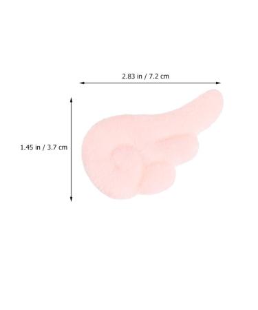 Beaupretty Plush Angel Wing Hair Clips - 4 Pairs Cute Cartoon Hairpins for Girls & Women | Slipproof White & Pink - Buy Online on GoSupps.com