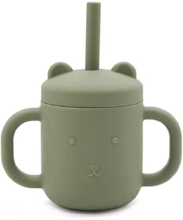 Silicone Sippy Cup with Straw and Non-Slip Handles | BPA Free for Babies & Toddlers | Cotton Candy Color Option - Buy Online on GoSupps.com