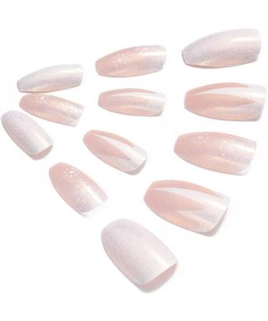 Vatocu Christmas Short Red Press on False Nails with Snowflake and Elk Design - 24pcs for Women and Girls - Buy Online on GoSupps.com