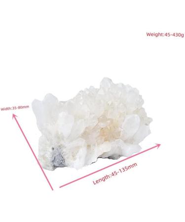 Crystal Rough Natural Raw Clean Quartz White Crystal Cluster Ornaments Specimen Home Decoration Raw Crystals (Size : 350-450g) - Buy Online on GoSupps.com