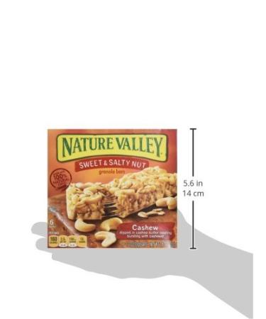 Nature Valley Sweet & Salty Nut Cashew Granola Bars 1.2 oz 6 Count - Pack of 3 - Buy Online on GoSupps.com