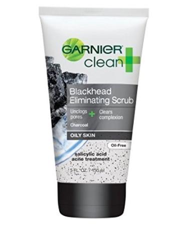 Garnier Clean Scrub Blackhead Eliminating 5 Ounce (145ml) (3 Pack)